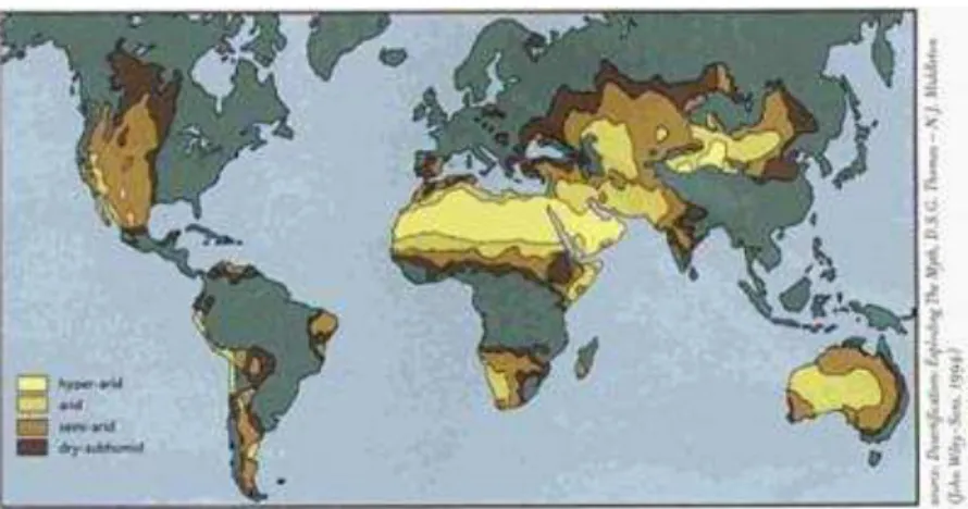 Figura 6  –  Regiões Semiáridas no Planeta 