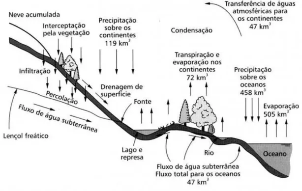 Figura 1. O ciclo hidrológico. 