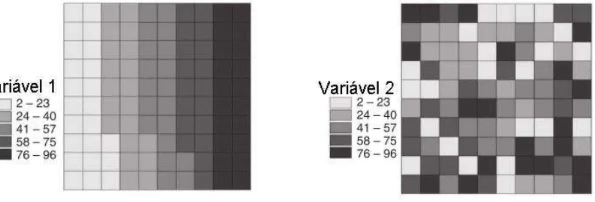 Figura 6 - Variáveis para análise do efeito de zoneamento. 