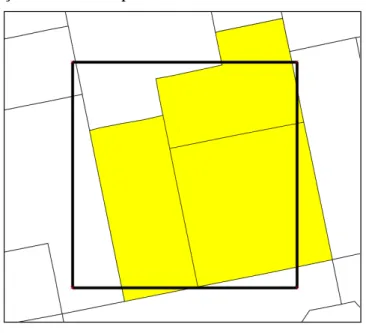 Figura 12 - Exemplo de seleção de setores a partir da malha de áreas. 