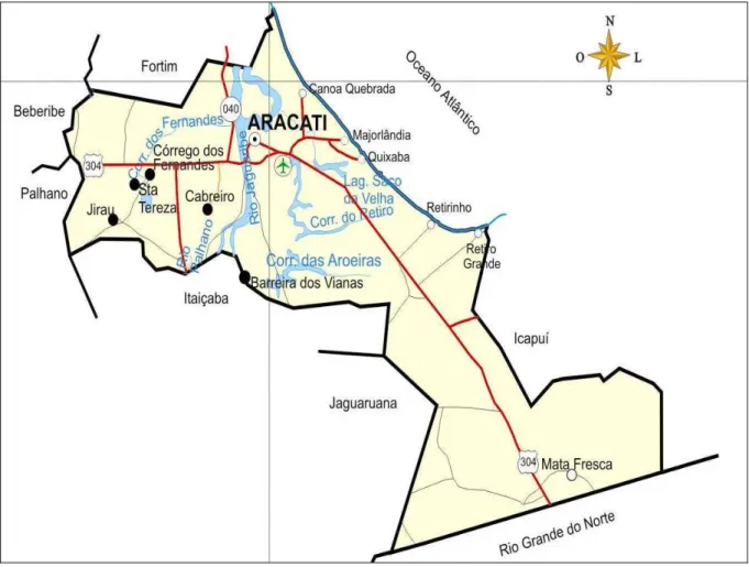 Figura 4.2 - Mapa do Município de Aracati 