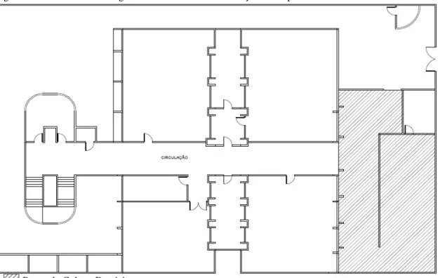 Figura 1  –  Planta baixa do Segundo Subsolo com a localização do Depósito. 