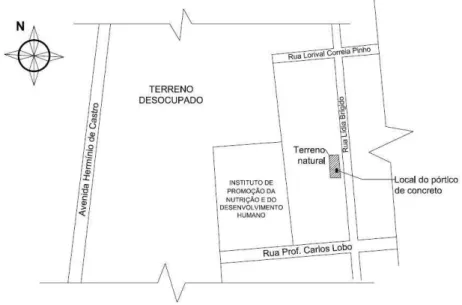 Figura 34- Localização dos ensaios de placa realizados no Bairro Parque Manibura 