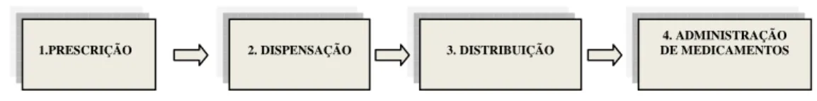 Figura 1 – Processos que compõem o sistema de medicação.  