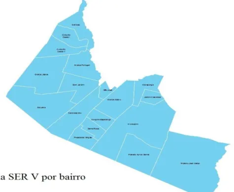 Figura 6 – Mapa da SER V 