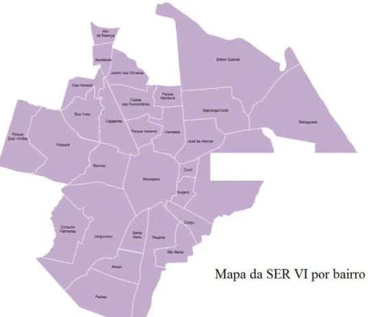 Figura 7 – Mapa da SER VI