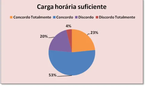 Gráfico 8 - Carga horária suficiente para fins de melhoria no ensino  e aprendizagem. 