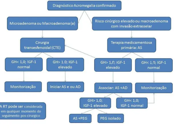 Figura 4. Algoritmo de tratamento da acromegalia. 