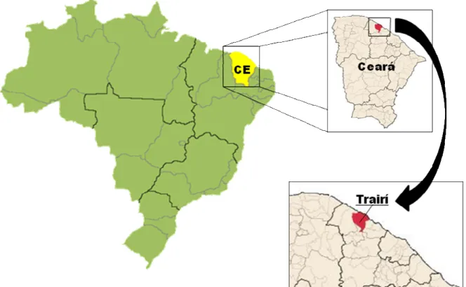 Figura 1. Localização do município de Trairi/CE. 