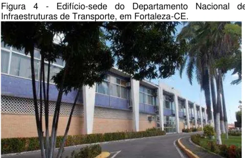 Figura  4  -  Edifício-sede  do  Departamento  Nacional  de  Infraestruturas de Transporte, em Fortaleza-CE
