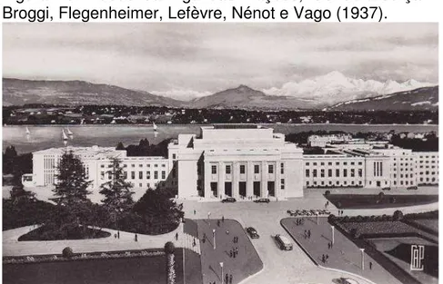 Figura  23  -  Sede  da  Liga  das  Nações,  Genebra/Suíça  – Broggi, Flegenheimer, Lefèvre, Nénot e Vago (1937)