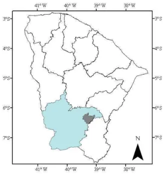 Figura 10 – Localização da bacia hidrográfica do Alto Jaguaribe 