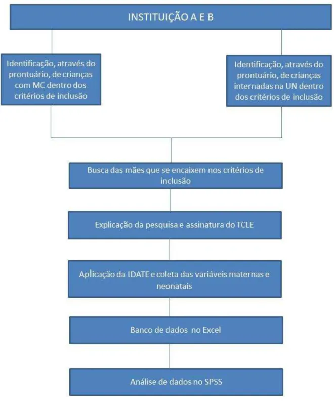 Figura 3: Processo metodológico da pesquisa, Fortaleza, Ceará, 2016.  