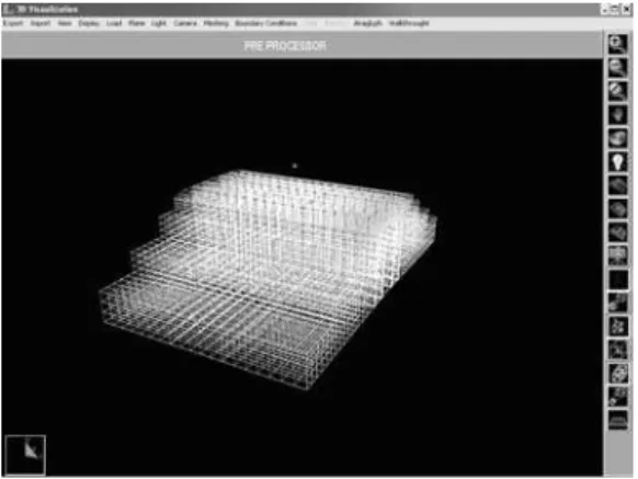 Figura 2.1: Exemplo de malha de elementos finitos 3D de um pavimento.