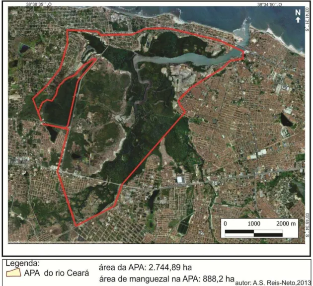 Figura 6  –  Delimitação da APA do rio Ceará. 