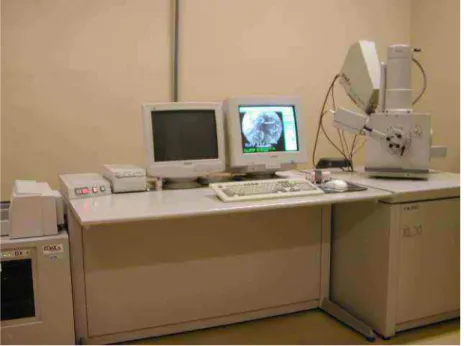 Figura 3.7: Microscópio eletrônico de varredura utilizado para aquisição de imagens metalográficas e EBSD.