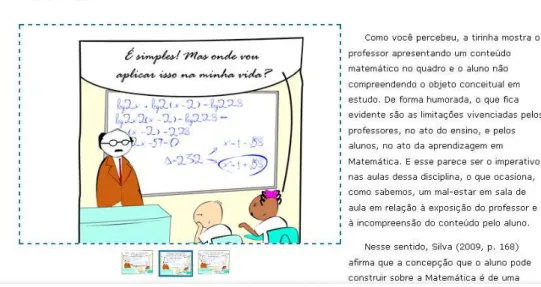 Figura 4 -  Tela do recurso digital ‘Slidershow’  em um MD digital produzido pela  UAB do IFCE