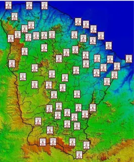 Figura 1: Distribuição espacial das PCDs no Estado do Ceará (Fonte: 