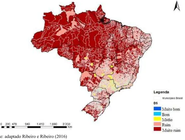 Figura 6 - Infraestrutura urbana (D5) - Brasil - 2010 