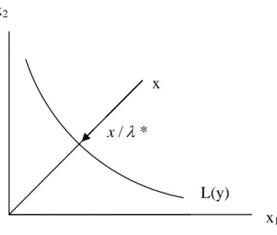 FIGURA 1 – Funções distância insumo-orientada  (b) Função insumo-orientada     (N=2) 