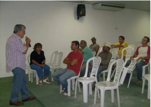 Figura 6 – Abertura da oficina com produtores do Perímetro Irrigado Baixo Acaraú. Foto: 