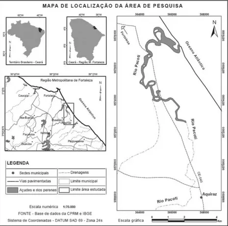 Figura 1 – Localização geográica da área estudada.