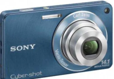 Figura 2  –  Câmera fotográfica digital Sony  Cyber Shot DSC W350 14.1 megapixels. 