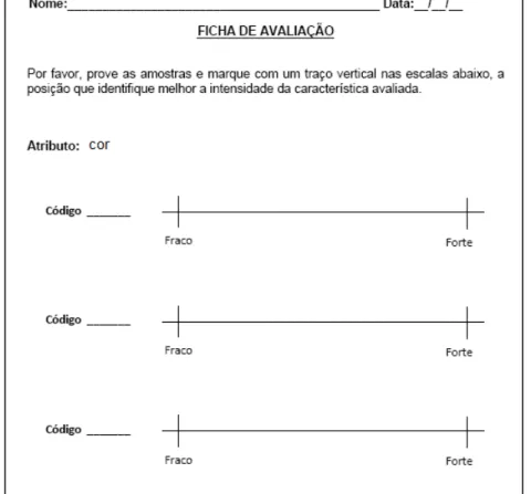 Figura 8. Ficha de avaliação do PDO. 