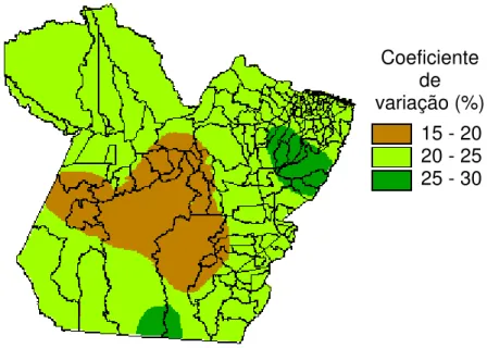 Figura 10 – Variação anual do coeficiente de variação no Estado do Pará. 