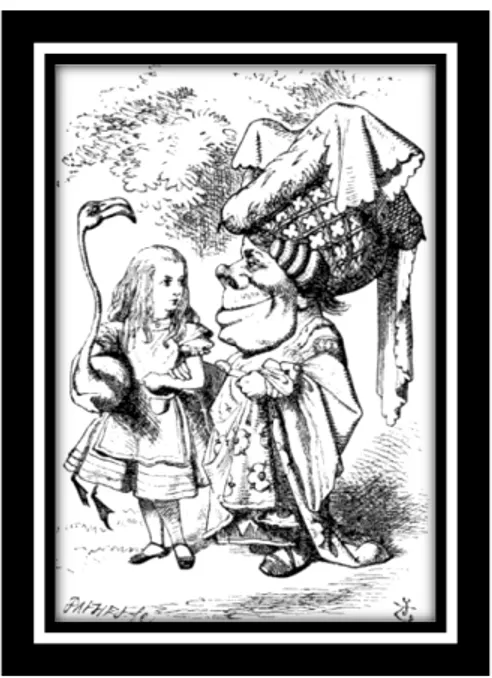 Figura 3 - A Duquesa e Alice, por John Tenniel (1865). (Fonte: https://goo.gl/pqCNp9) 
