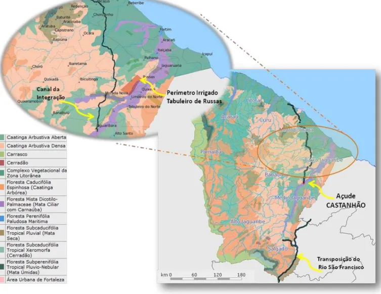 Figura 1: Contexto do Perímetro Irrigado Tabuleiro de Russas. Disponível em: &lt;&lt; www.seagri.gov.br &gt;&gt;