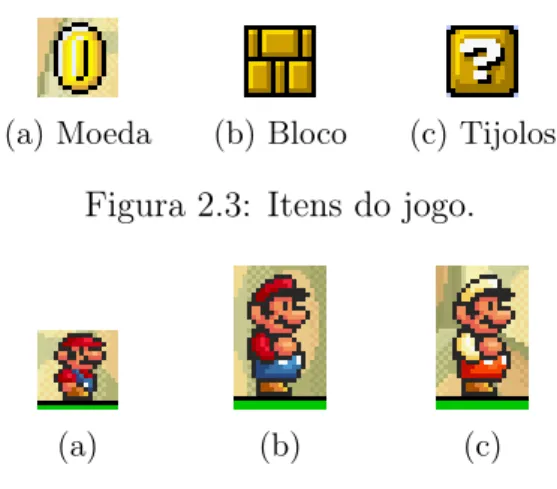 Figura 2.3: Itens do jogo.