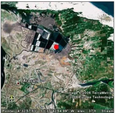 Figura 02N Imagem de satélite da área de estudo no estado do Ceará.