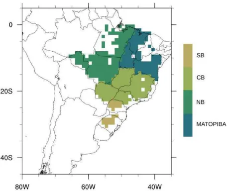Table  2.1  –  Main  cattle  productive  regions  in  Brazil  and  their  total  production  (IBGE, 2015)