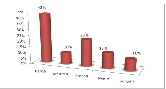 Gráfico 5 - Distribuição dos conexistas por cor/raça/etnia  