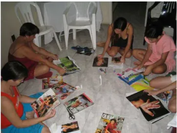 Foto 1 – Atividade de Colagem 
