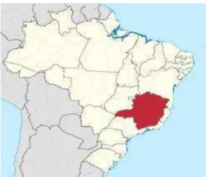 Figura 1 Mapa do estado de Minas Gerais 