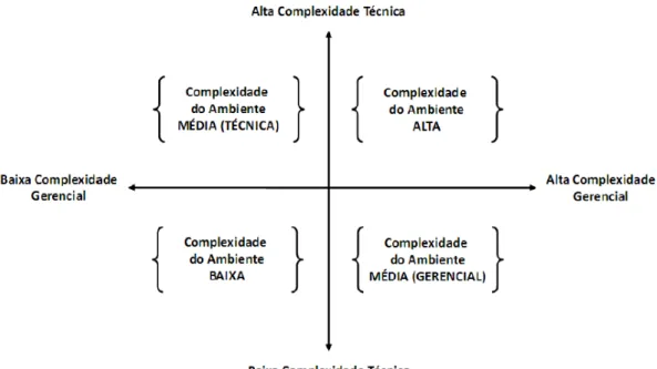 Figura 1: Quadrantes de complexidade do ambiente[Satleret al. 2010] 