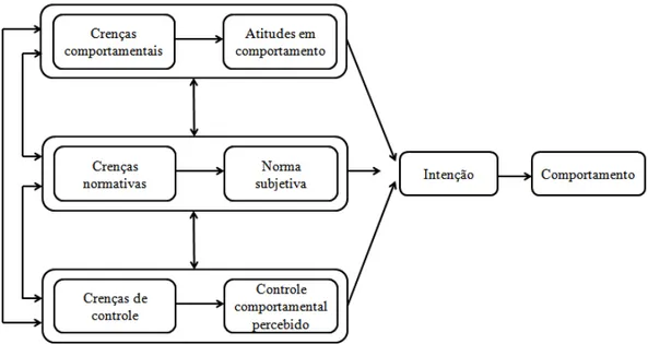Figura 3: Teoria do Comportamento Planejado  Fonte: Ajzen, 2002. 