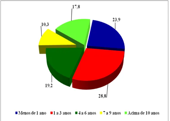 Tabela 7. Principal área de atuação da empresa onde os participantes trabalham (%): 