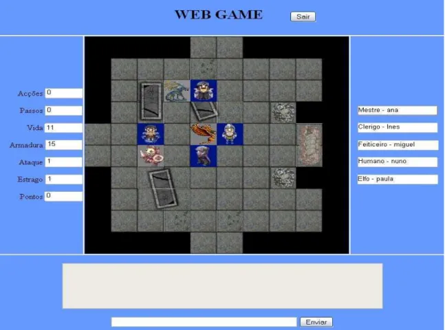 Figura 3 – Cenário após o mestre configurar o início do jogo. 