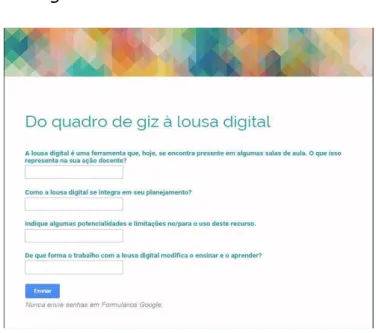 Figura 1- Formulário eletrônico 
