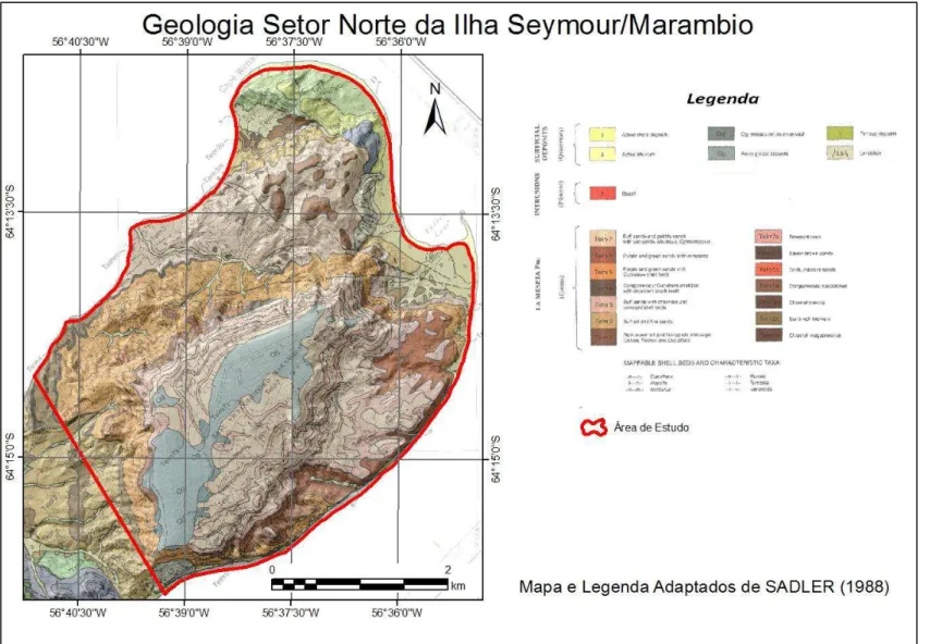 Figura 2 - Mapa Geológico da Área de Estudo.
