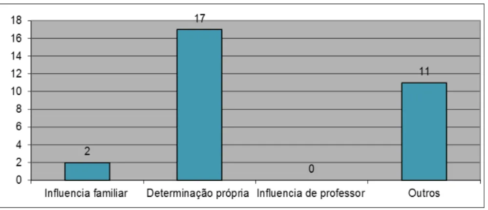 Gráfico 4 – Motivação pelo curso 
