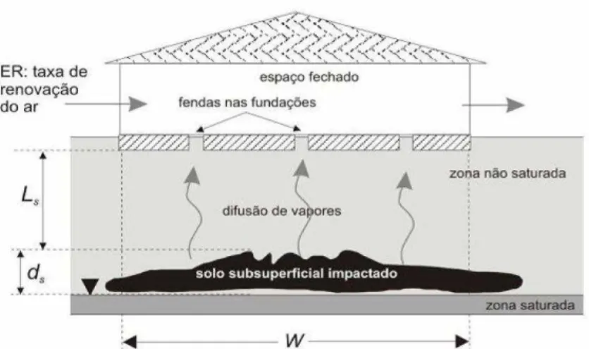 Figura 5  – Modelo conceitual VFsesp (modificado de Groundwater Services Inc.,  2007)