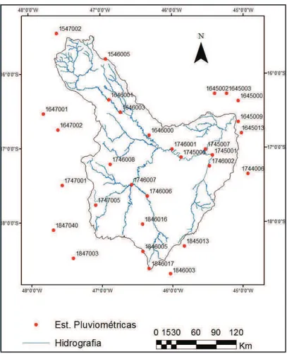 Figura 5.  Localização das estações meteorológicas. 