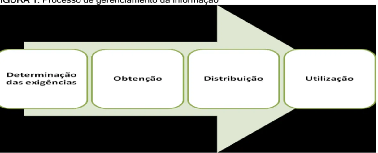 FIGURA 1: Processo de gerenciamento da informação 