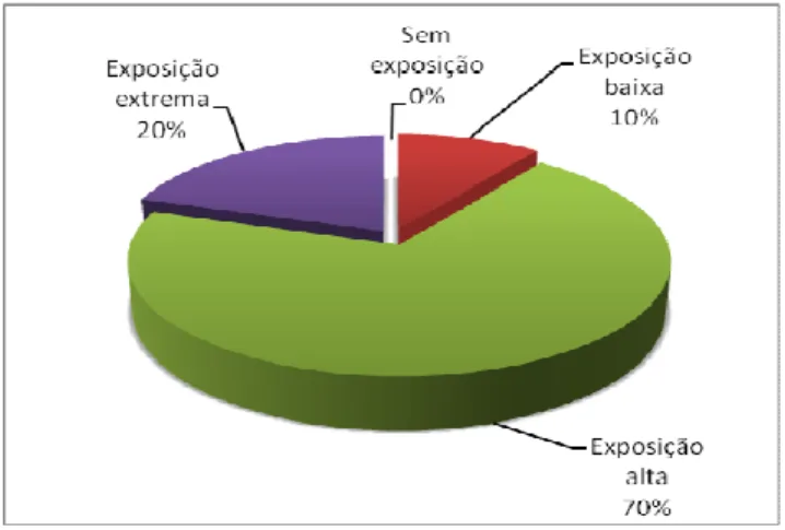 Figura 3 – Grau de exposição dos usuários  Fonte: Elaborado pelos autores (2013) 