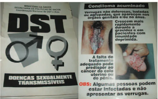 Figura 1 – Álbum Seriado sobre doenças sexualmente transmissíveis utilizados nas unidades básicas de saúde de Belo Horizonte.