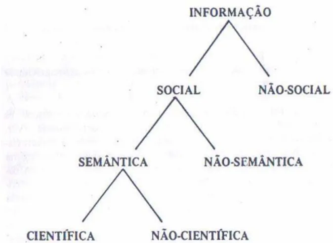 Figura 1: Identificação hierárquica de tipos de informação científica. 